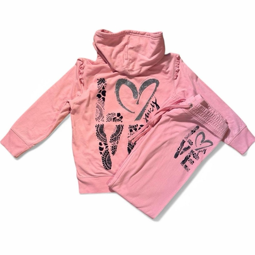 🌸 Vintage Juicy Couture Baby Pink Set Jacket and Pants Small